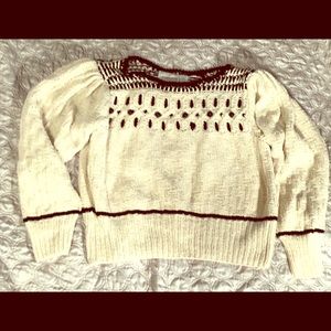 Hand knit silk and cotton sweater Liz Claiborne